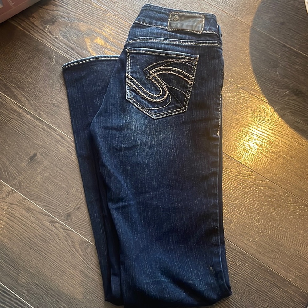 Silver Suki Jeans.